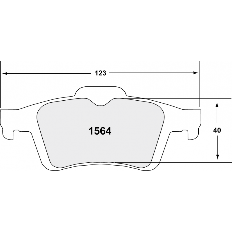 Street brake pads - Ford C-Max, Escape,
Focus + Transit Connect
rear pad